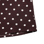 Dot Print A-Line Midi Dress