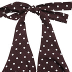 Dot Print A-Line Midi Dress