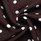 Dot Print A-Line Midi Dress