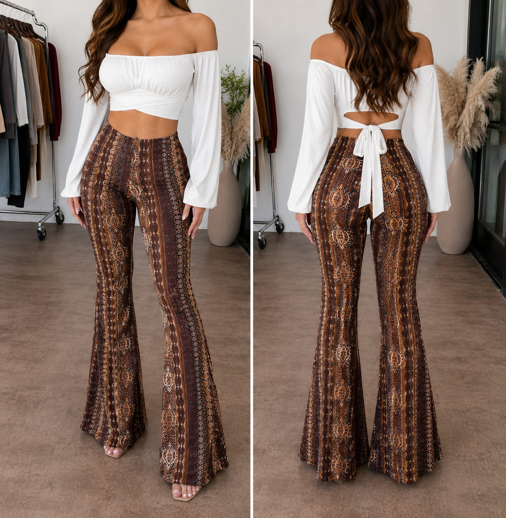 High Elastic Tight Pants Slim Sexy Print Trousers Womens Clothing