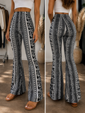High Elastic Tight Pants Slim Sexy Print Trousers Womens Clothing