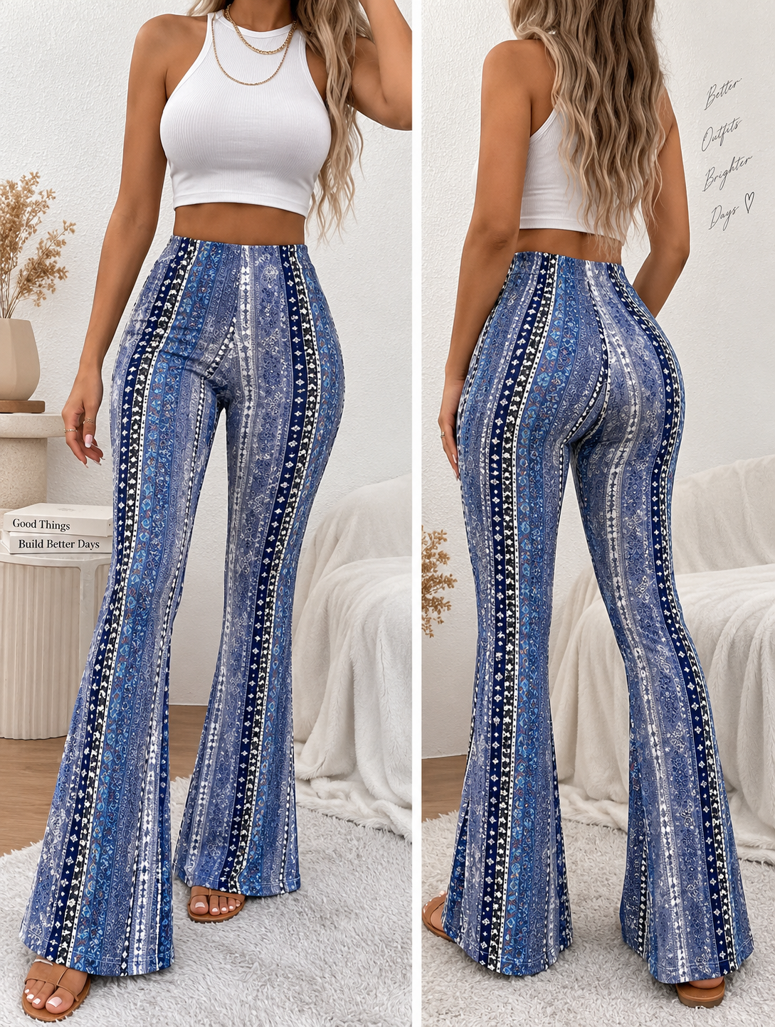 High Elastic Tight Pants Slim Sexy Print Trousers Womens Clothing