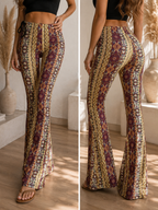 High Elastic Tight Pants Slim Sexy Print Trousers Womens Clothing