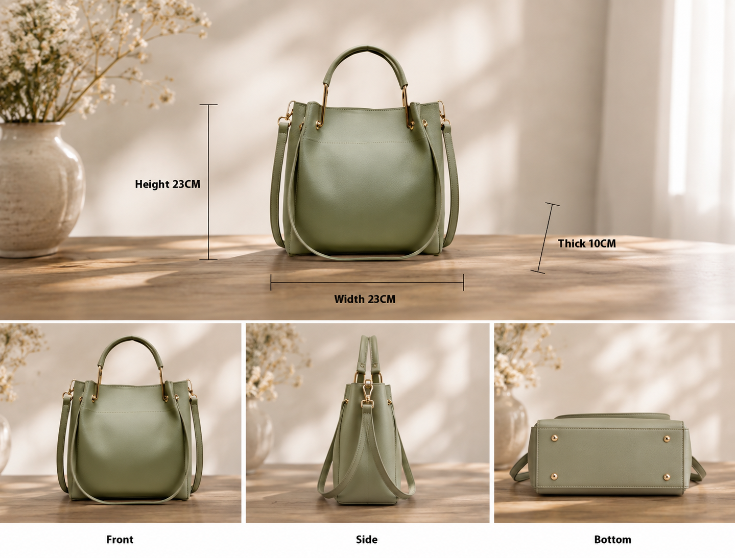Simple Bucket Crossbody Bag