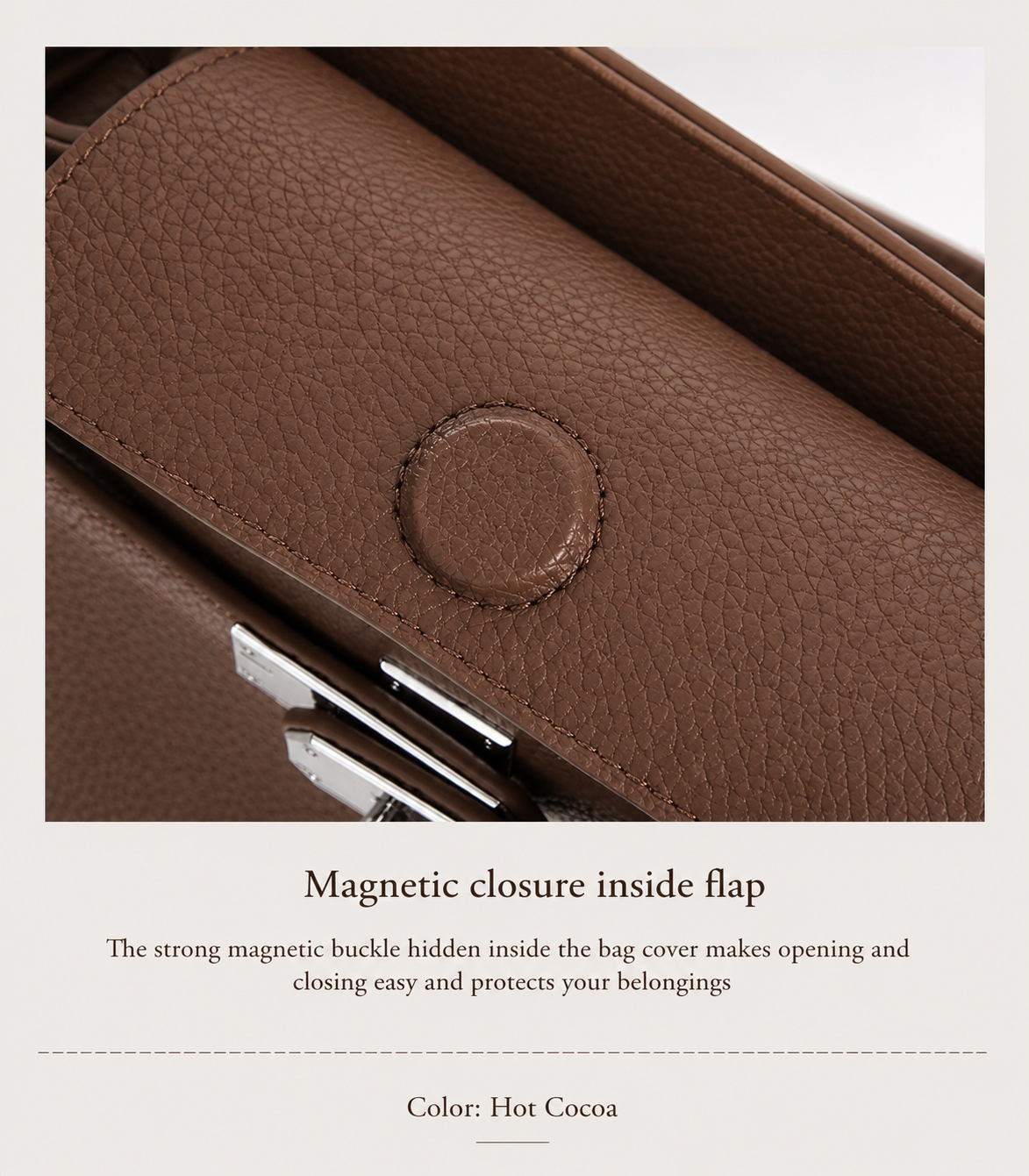 Vintage Lock Crossbody Bag