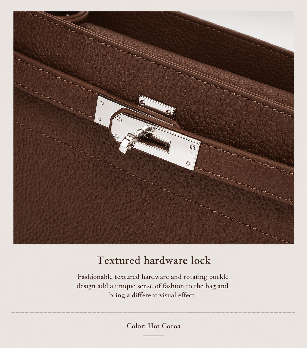Vintage Lock Crossbody Bag