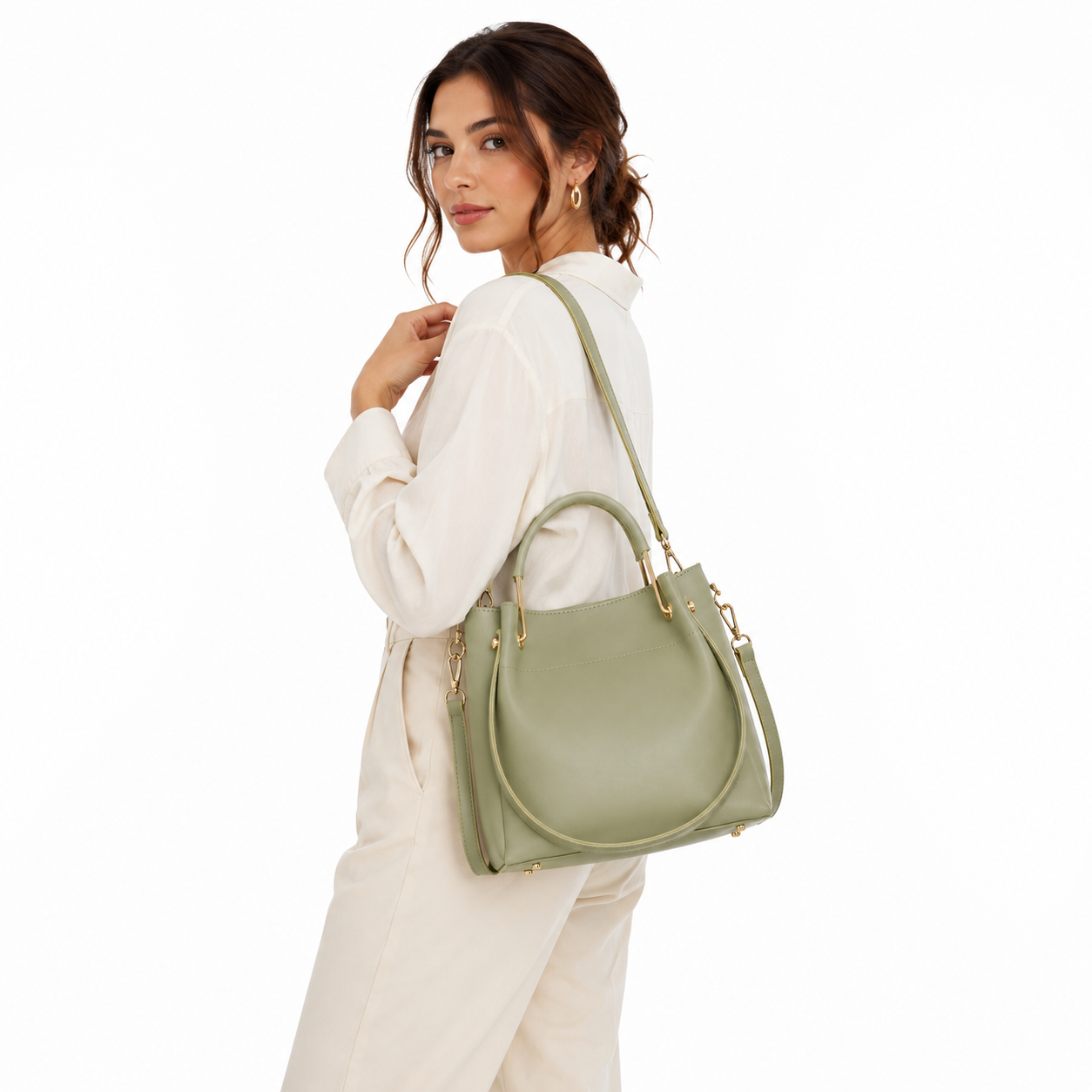 Simple Bucket Crossbody Bag