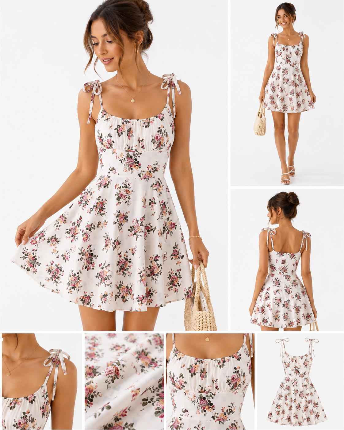 Floral A-Line Summer Dress