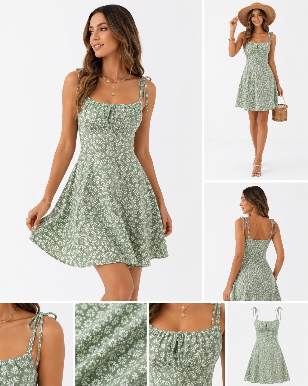 Floral A-Line Summer Dress