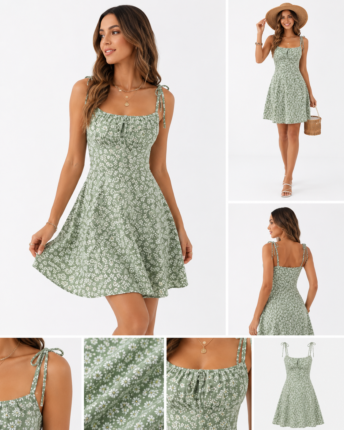 Floral A-Line Summer Dress