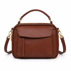 Top-Grain Leather Square Bag