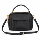 Top-Grain Leather Square Bag