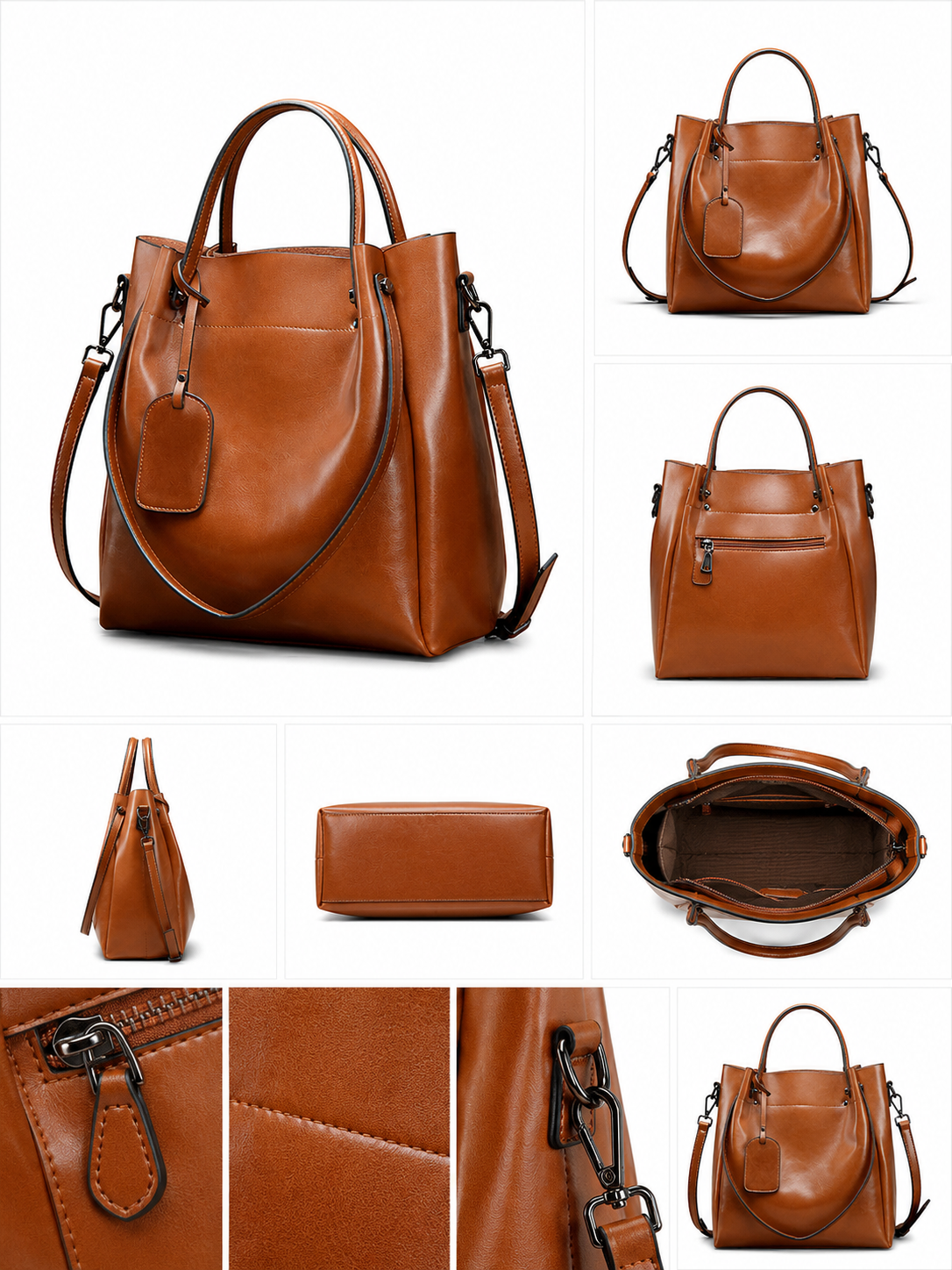 Oil Wax Leather Bag