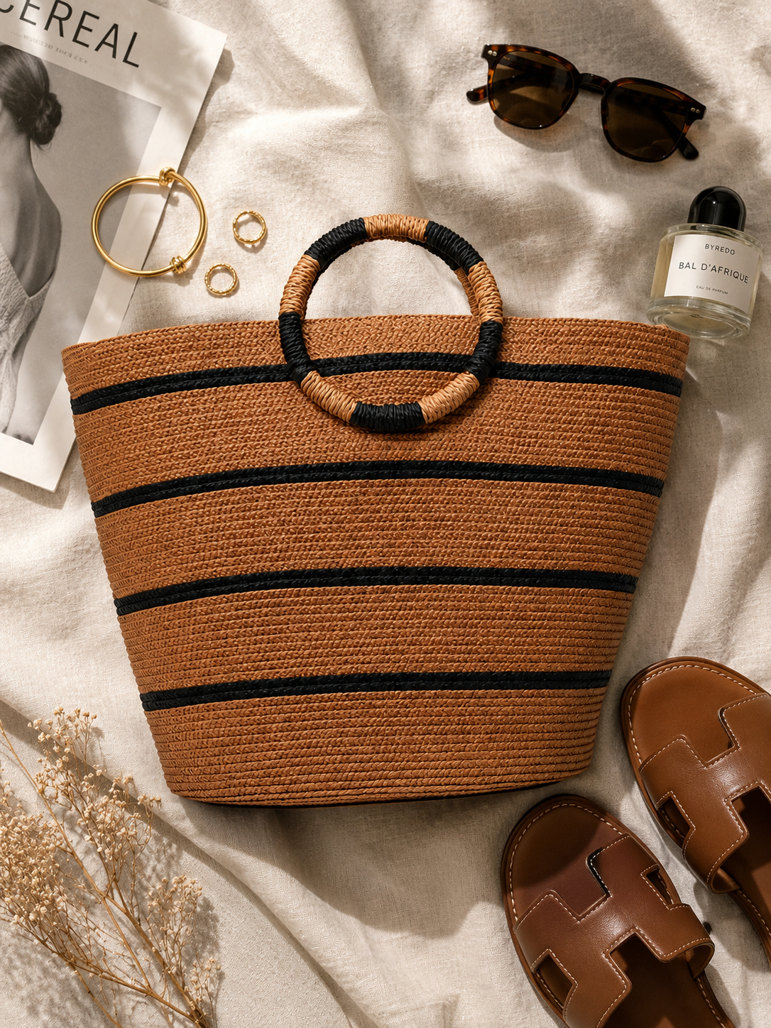 Woven Seaside Beach Bag