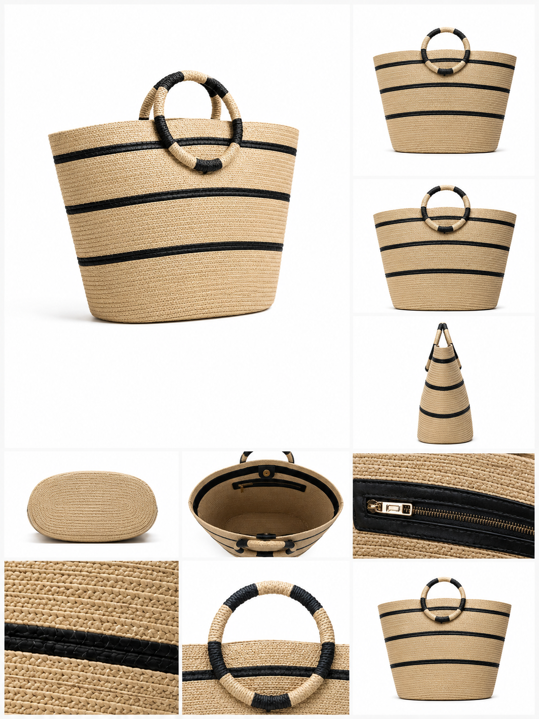 Woven Seaside Beach Bag