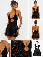 Women's Fashionable Knitted Beach Bikini Swimsuit