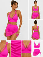Two-Piece Mesh Swimsuit Set