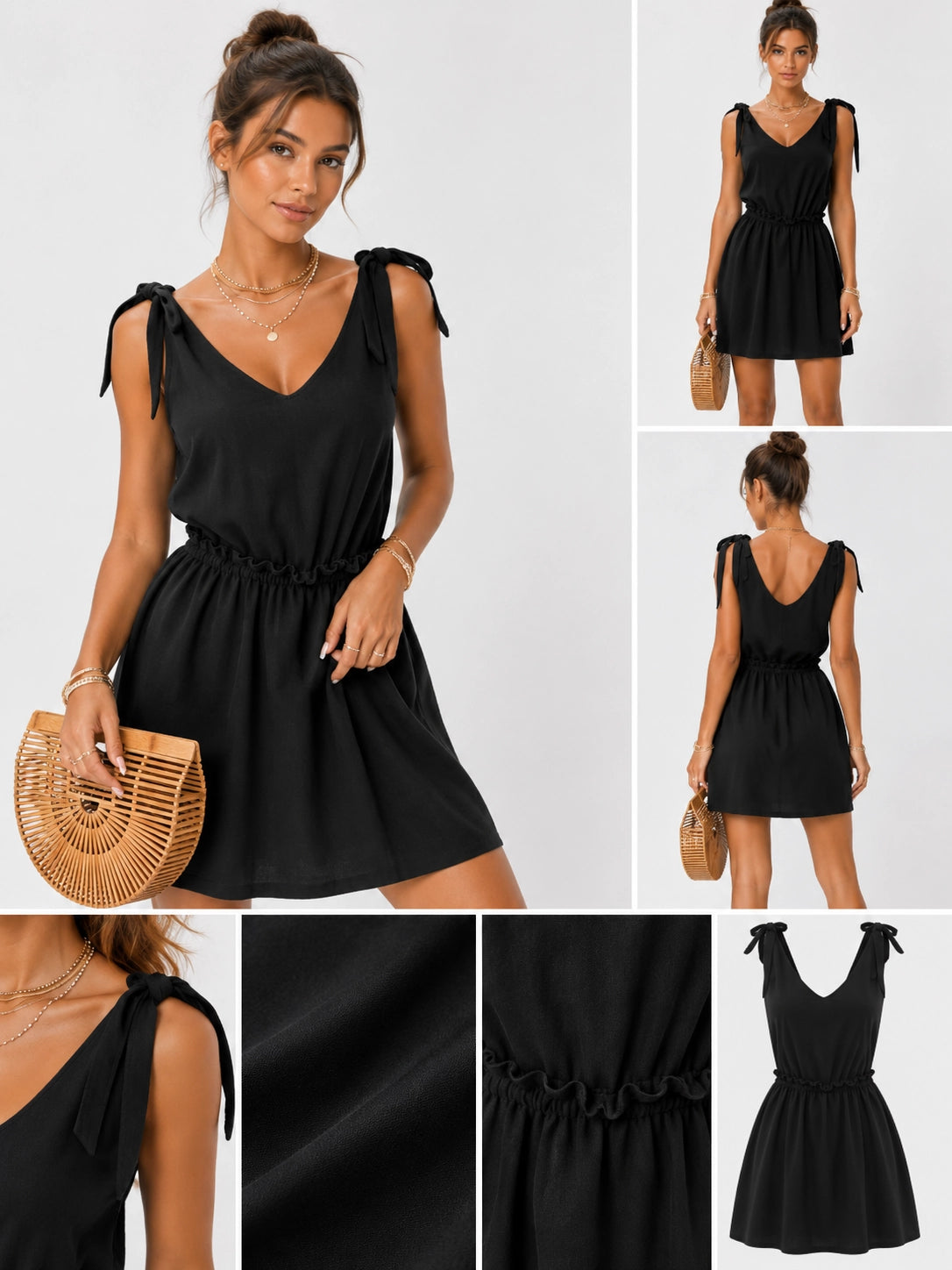 Sleeveless V-Neck Summer Dress