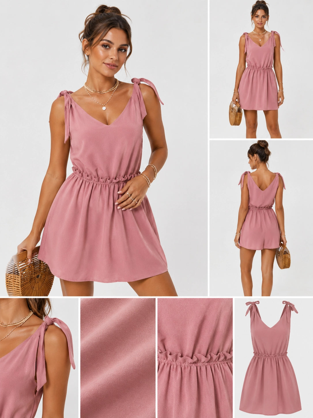 Sleeveless V-Neck Summer Dress