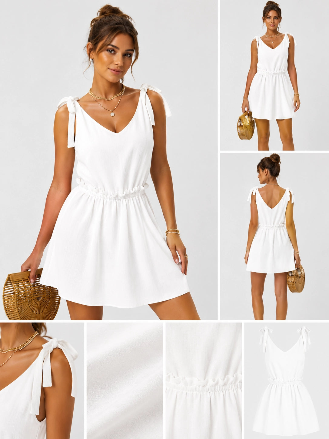 Sleeveless V-Neck Summer Dress
