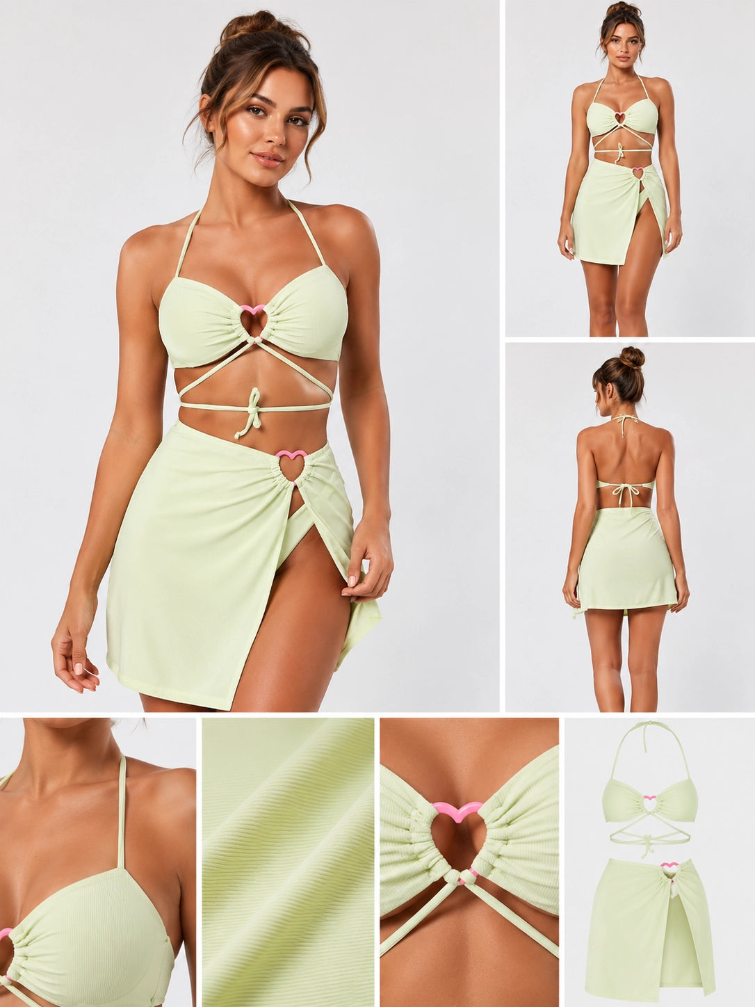 Three-Piece Lace Bikini Set