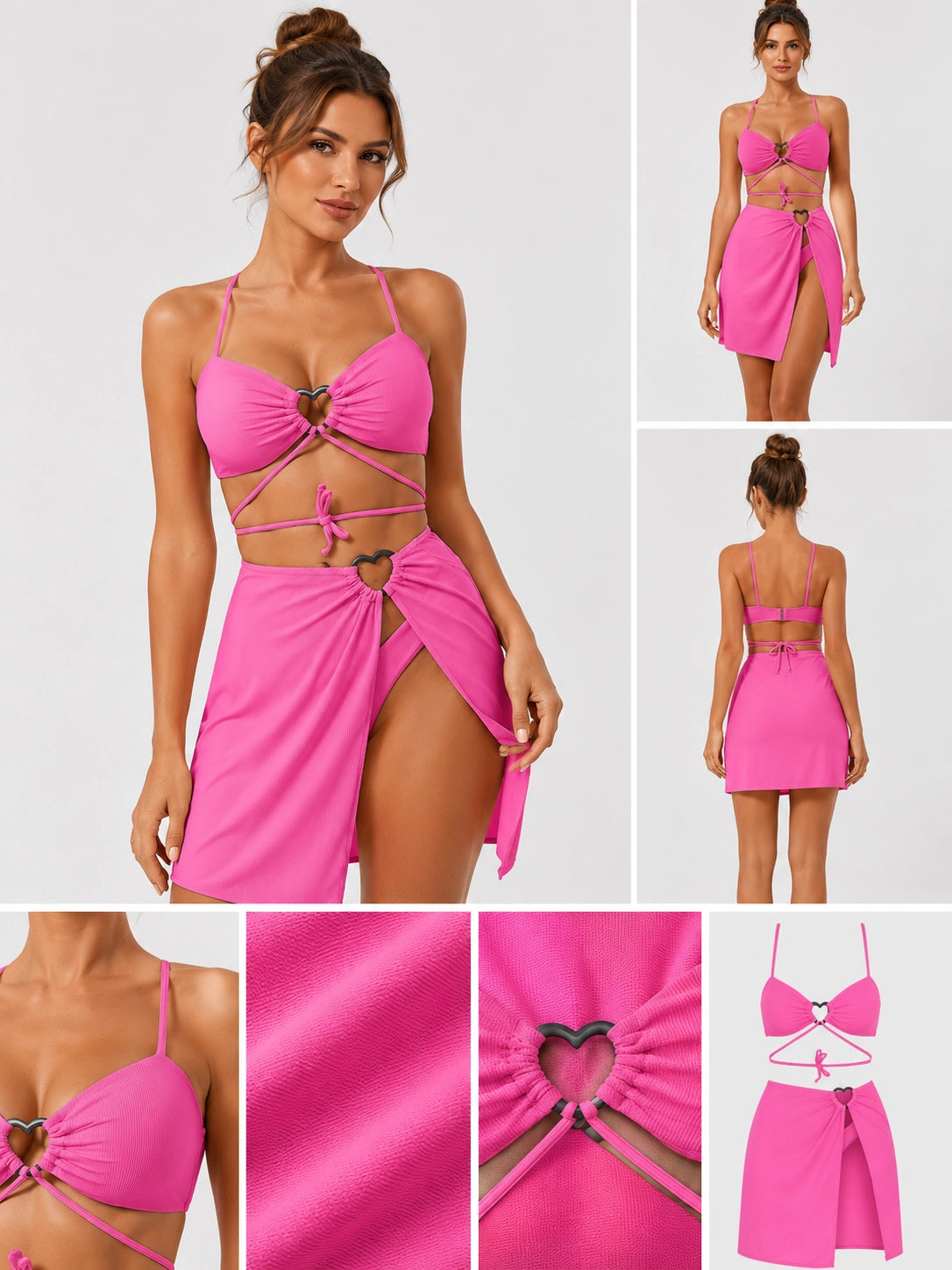 Three-Piece Lace Bikini Set