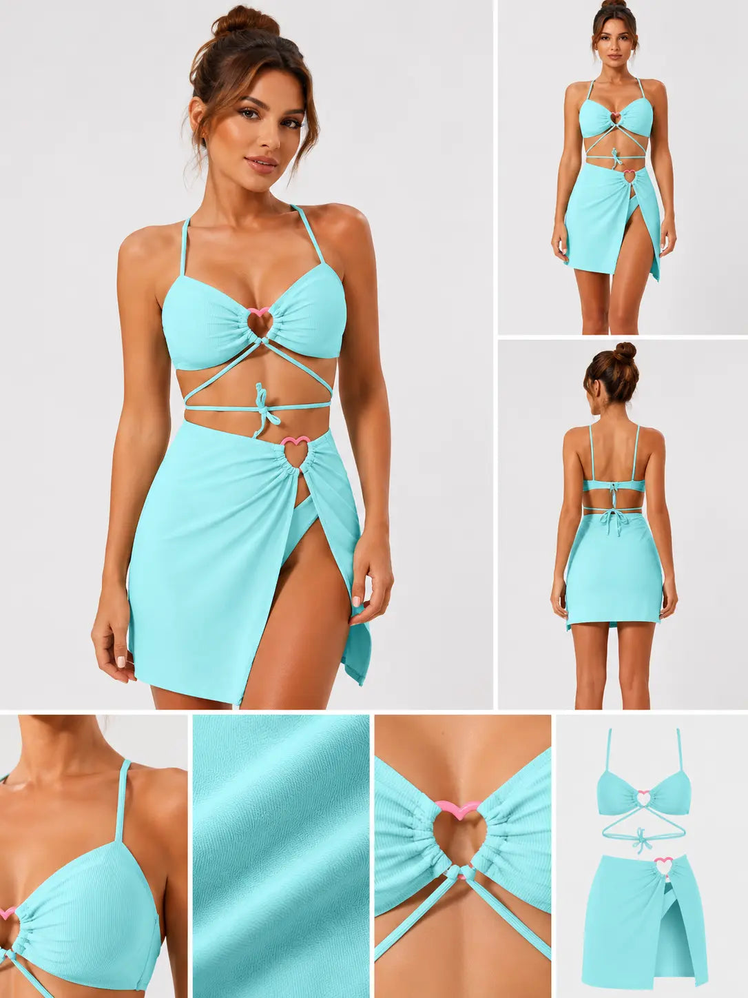 Three-Piece Lace Bikini Set
