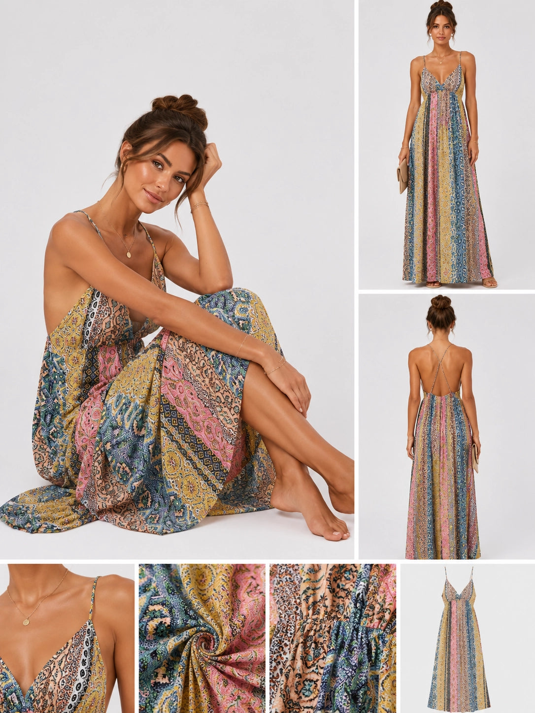 Halter Print Summer Dress