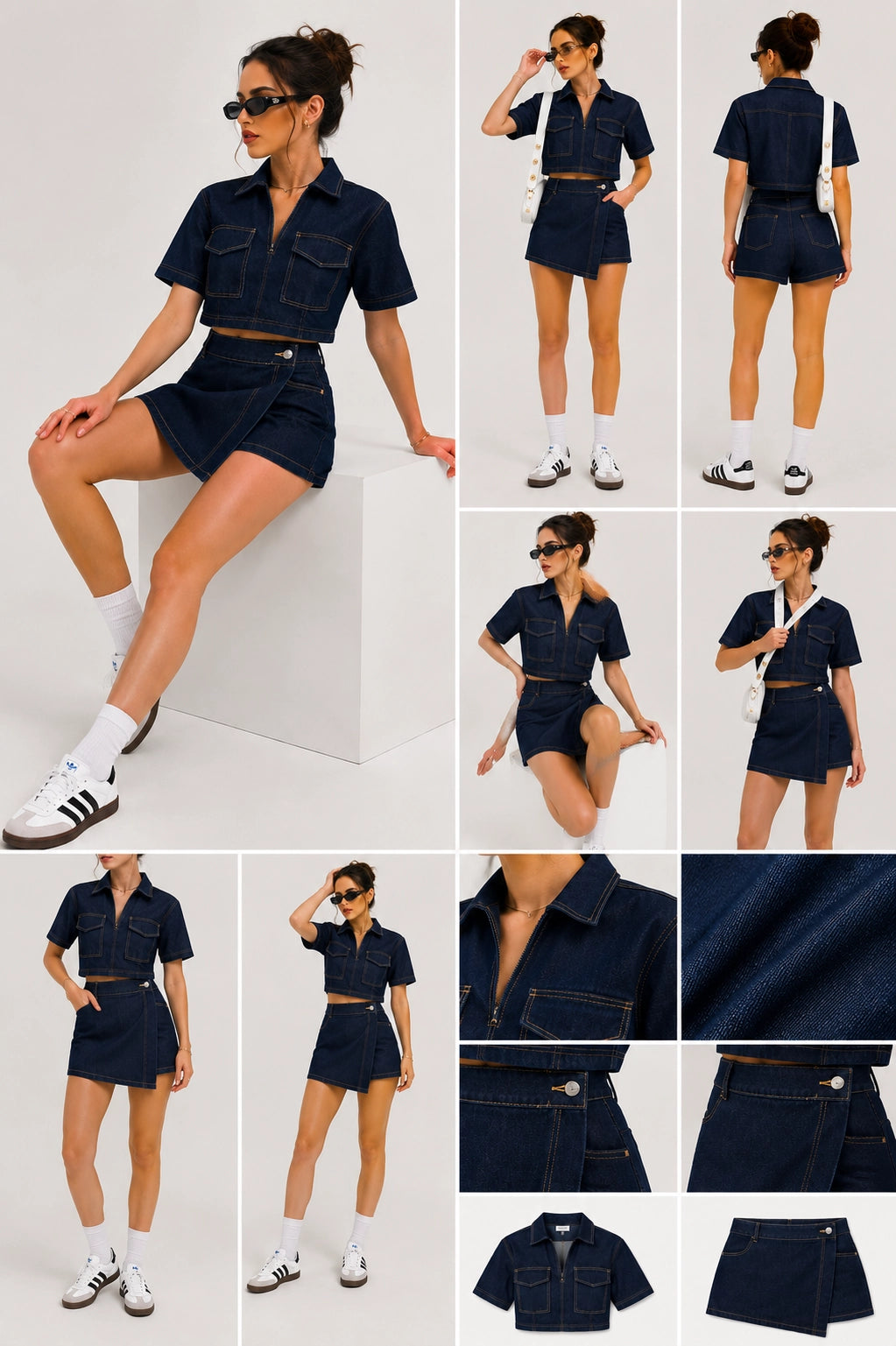 V-Neck High-Waist Summer Top