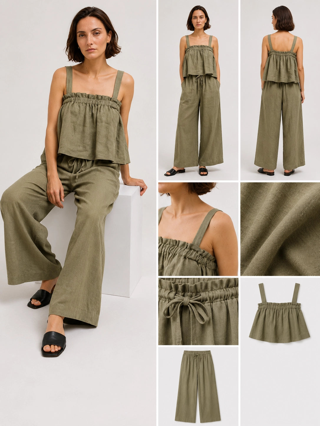 Ramie-Cotton Tube Top Camisole