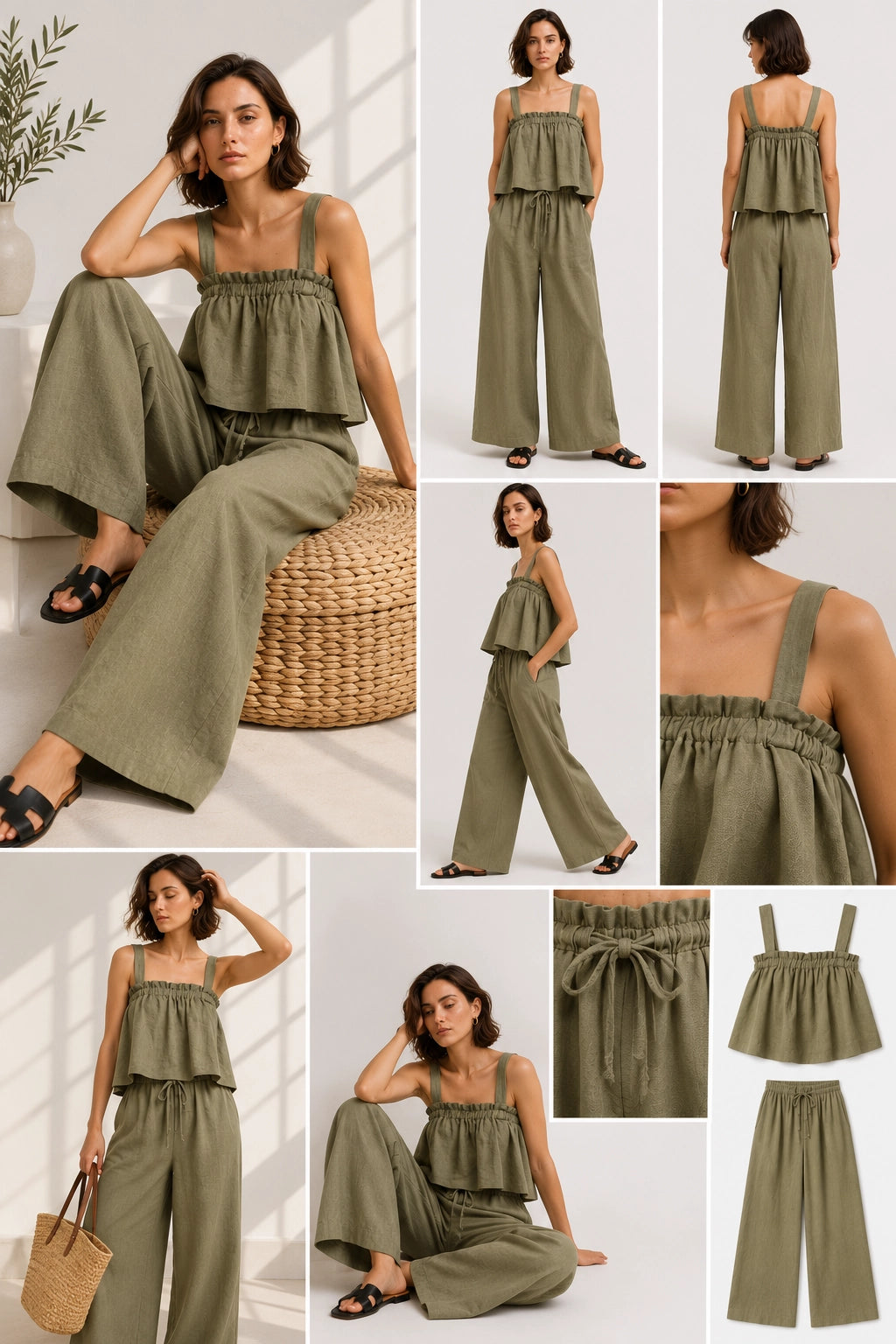 Ramie-Cotton Tube Top Camisole