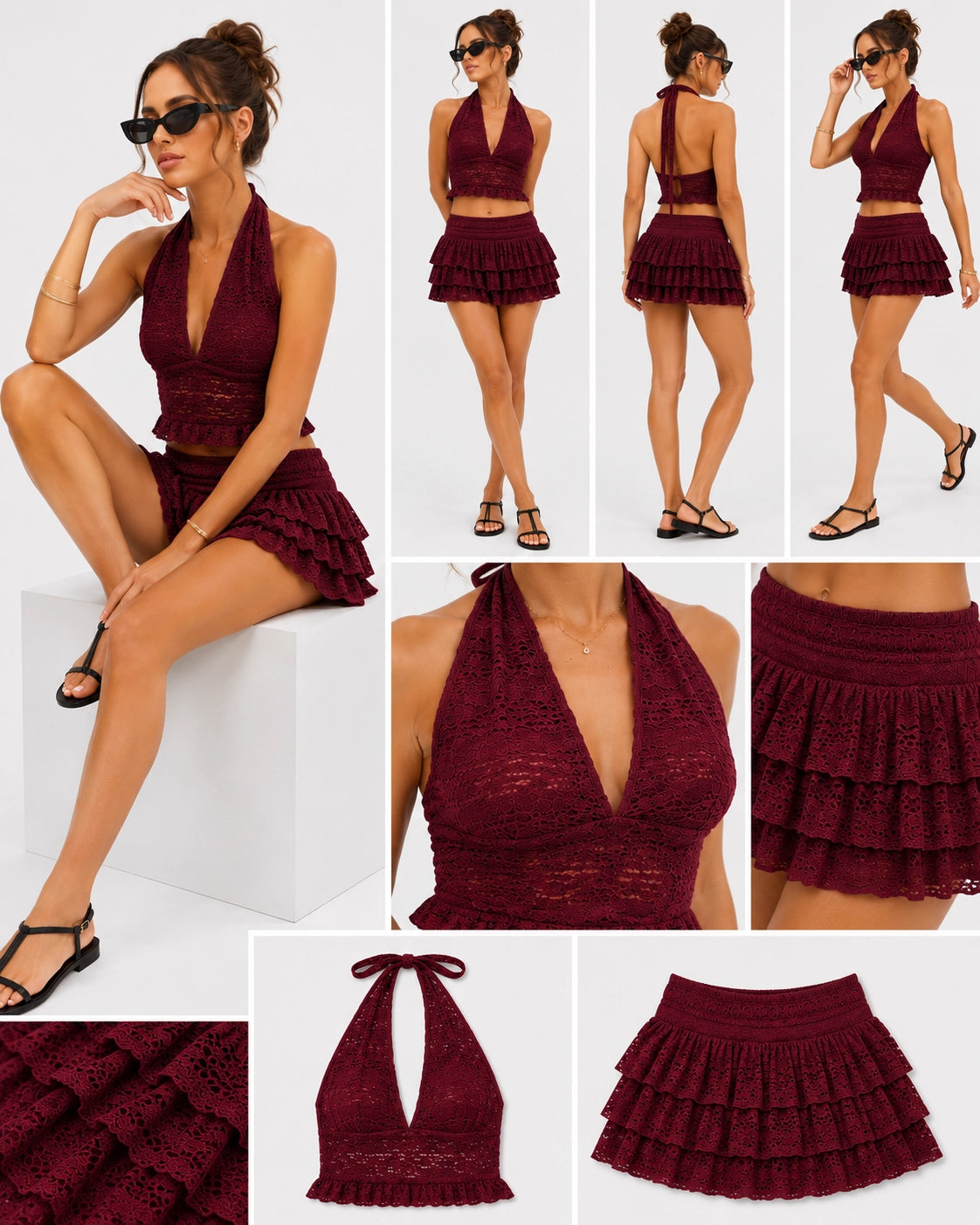 Camisole & Tiered Skirt Set