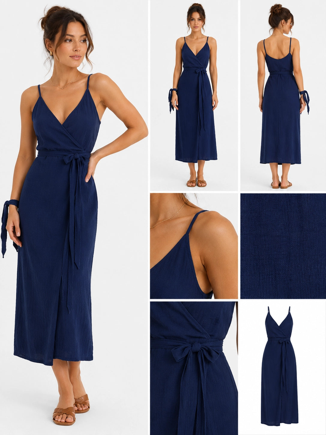 Open Back Split Maxi Dress