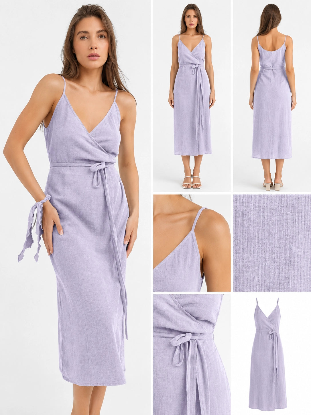 Open Back Split Maxi Dress