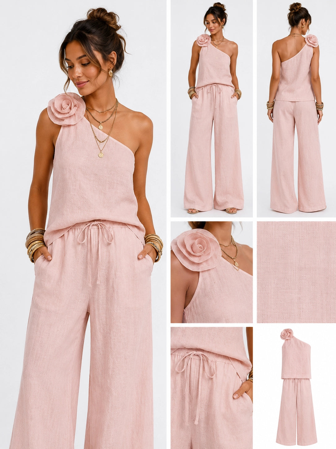 Sleeveless Loose-Fit Pantsuit