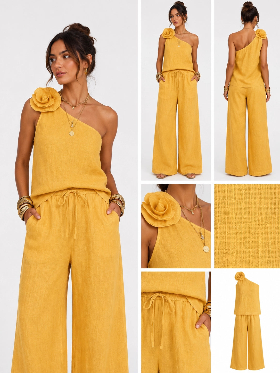 Sleeveless Loose-Fit Pantsuit
