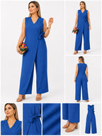 V-Neck Bandage Jumpsuit