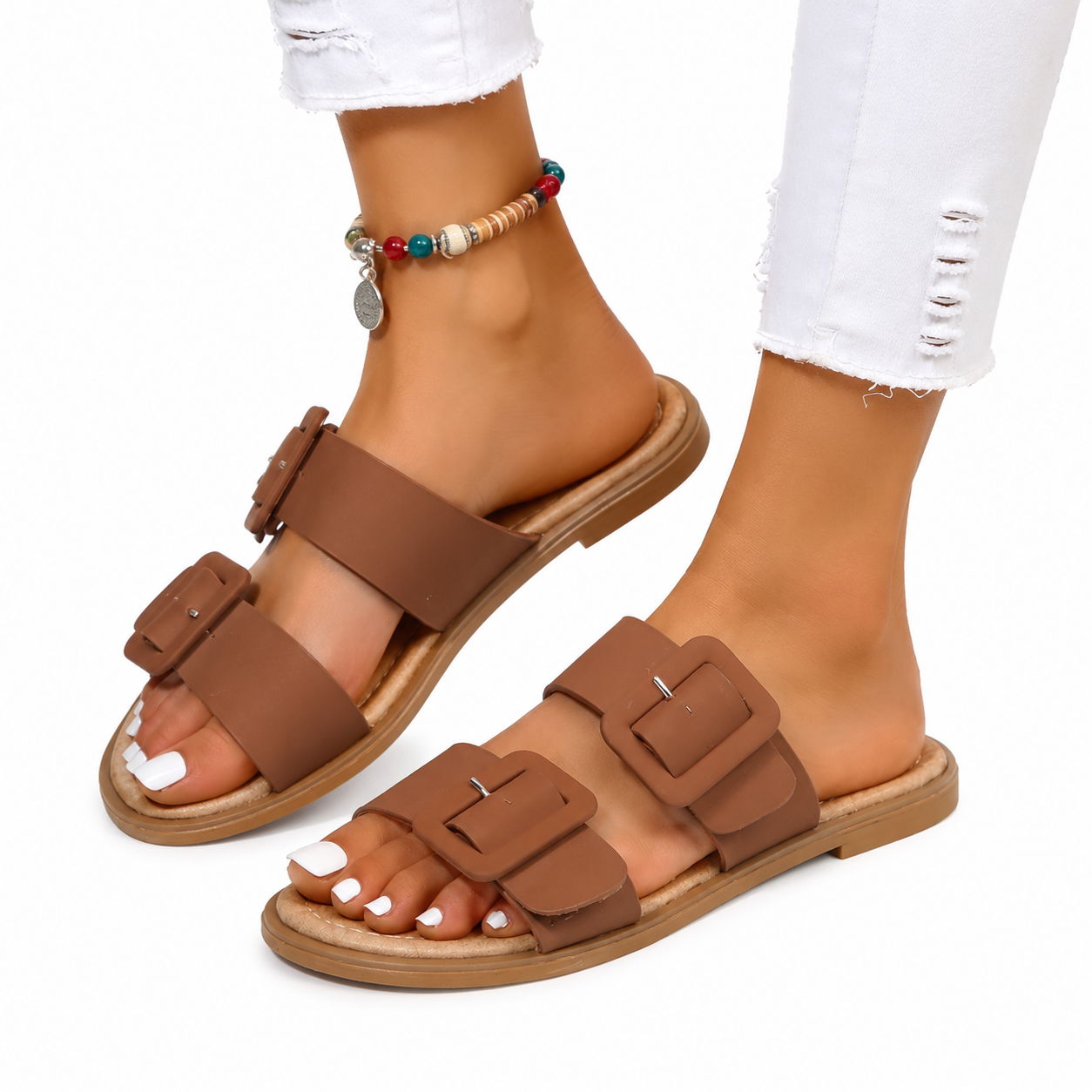 Beach Buckle Flip Flops
