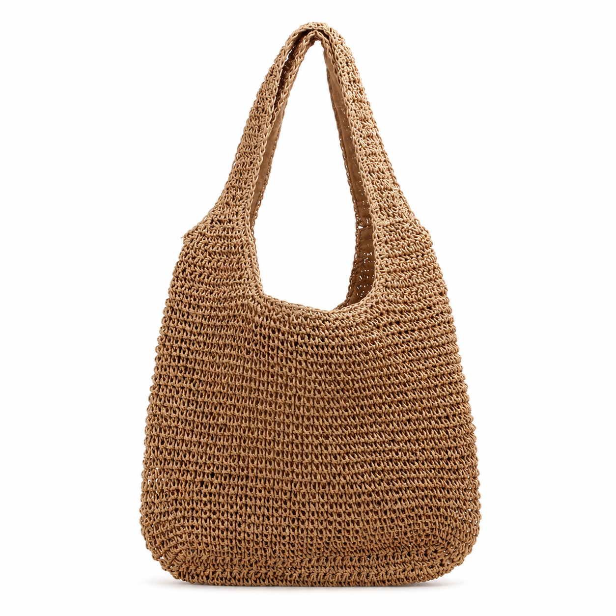 Woven Straw Shoulder Bag