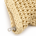 Woven Zipper Beach Bag
