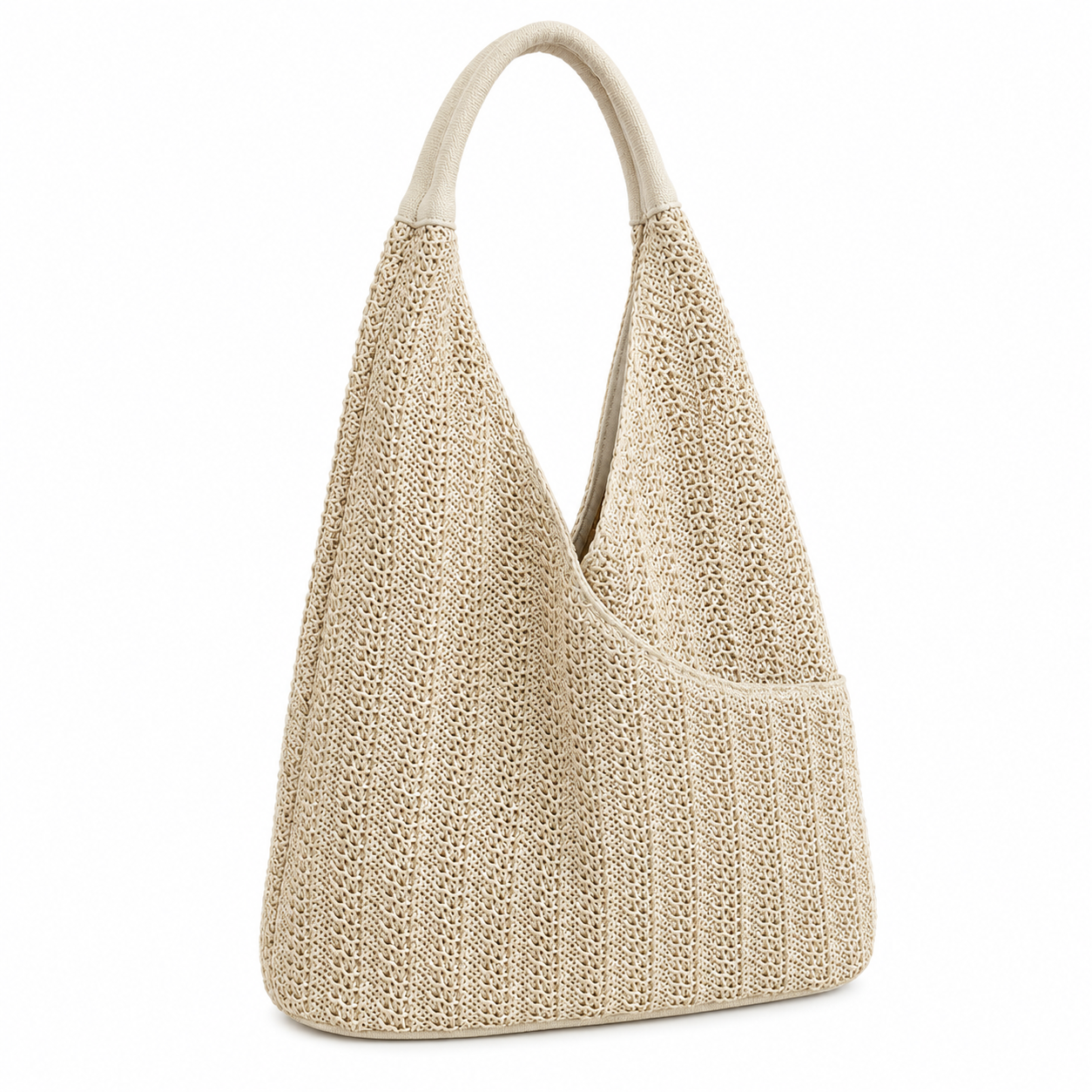 Large Straw Commuter Bag