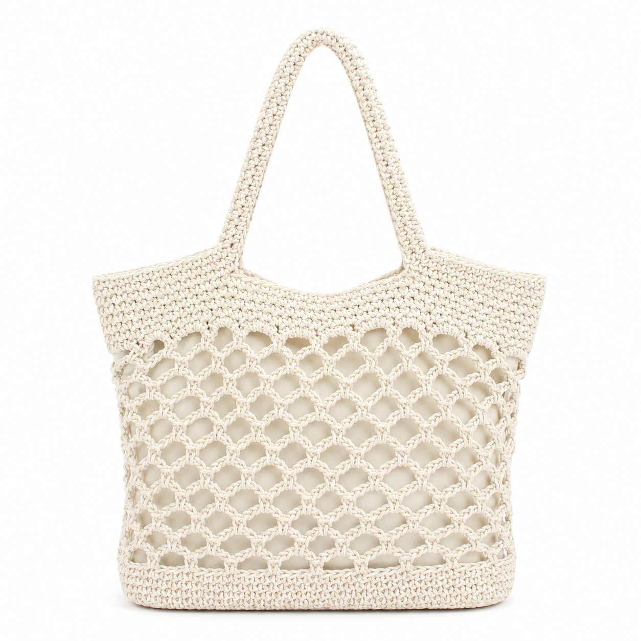 Crochet Straw Beach Tote
