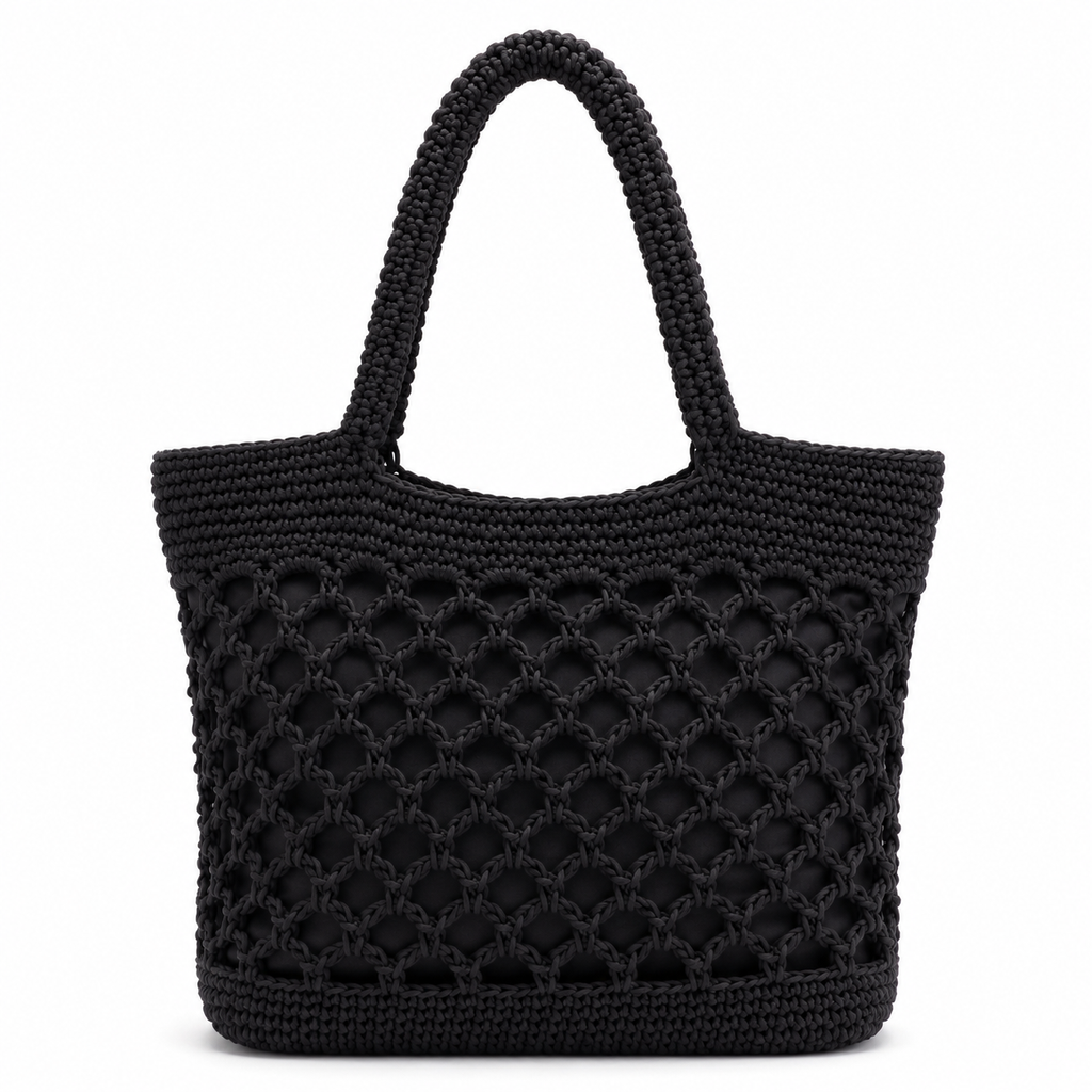 Crochet Straw Beach Tote